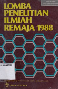 LOMBA PENELITIAN ILMIAH REMAJA 1988