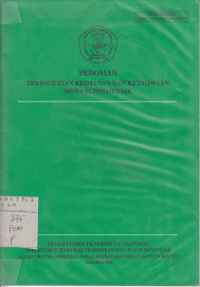 PEDOMAN PENINGKATAN KEIMANAN DAN KETAQWAN SISWA SLTP/SMU/ SMK