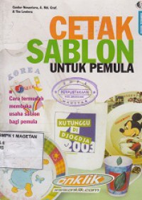 CETAK SABLON UNTUK PEMULA