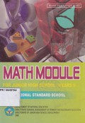 MATH MODULE FOR JUNIOR HIGH SCHOOL-YEARS 9; INTERNATIONAL STANDART SCHOOL