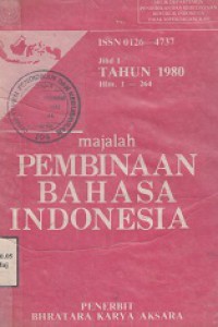 MAJALAH PEMBINAAN BAHASA INDONESIA; JILID 1