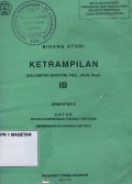 KETRAMPILAN  IB (KELOMPOK MARITIM, PKK, JASA, PKK) SEMESTER II